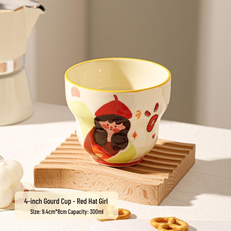 JingJingRS Cute Ceramic Gourd Mug