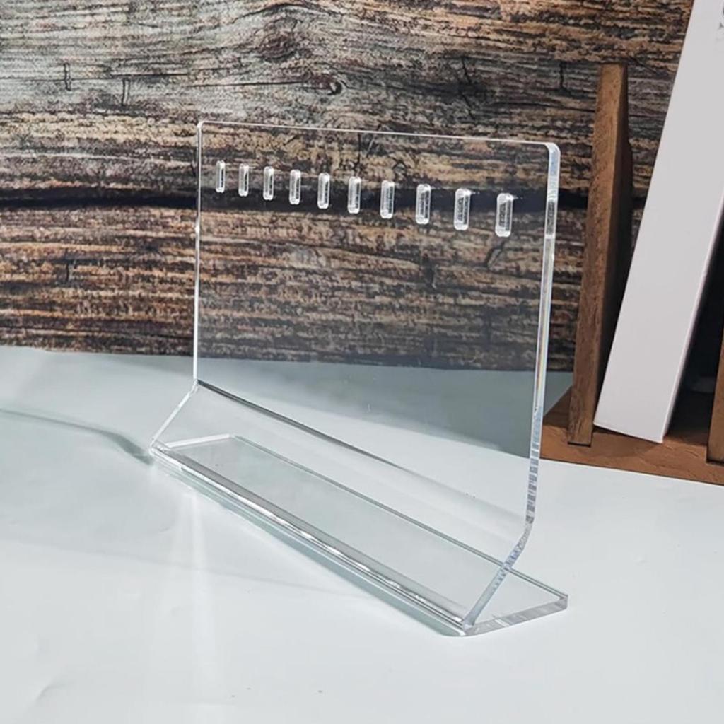 Portable Acrylic Fishing Lure Organizer Sturdy Baits Holder Rack For Efficient Storage And Easy Access Home Desk