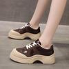 Fashion casual sports shoes women's 5 autumn new thick-soled retro niche trend versatile board shoes little white shoes