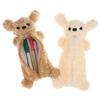 Lovely Bear Plush Pencil Bag Large Capacity Pencil Case School Supplies Stationery Storage Bags Cute Travel Cosmetic Bag