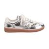 Cowhide version retro versatile niche splicing breathable lace-up casual sports women's board shoes