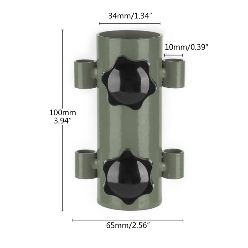 Portable Tent Holder with Tent Pegs Canopy Rod Fixed Tube for Outdoor Camping