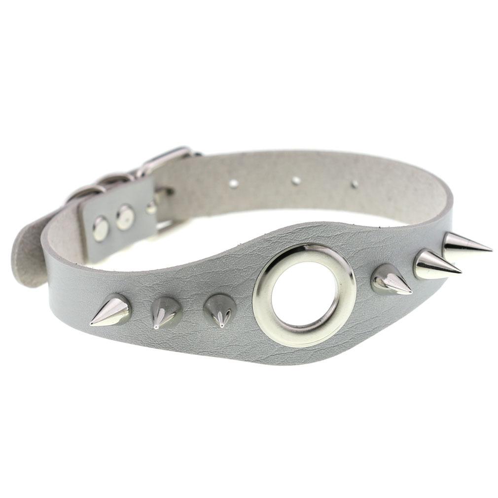 Black Spiky Choker Collar For Girls  Emo  Punk Goth Necklace Neck Strap Cosplay Chocker Gothic Accessories