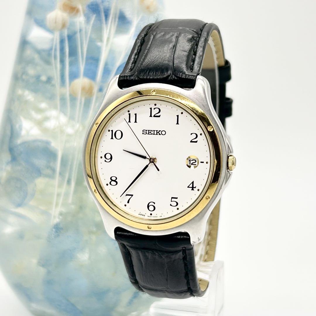 

[USED] SEIKO 7N32-0151 Simple Quartz Wristwatch