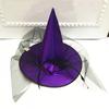 Witch Hat Masquerade Ribbon Wizard Costume Top Pointed Caps Cosplay Props Party