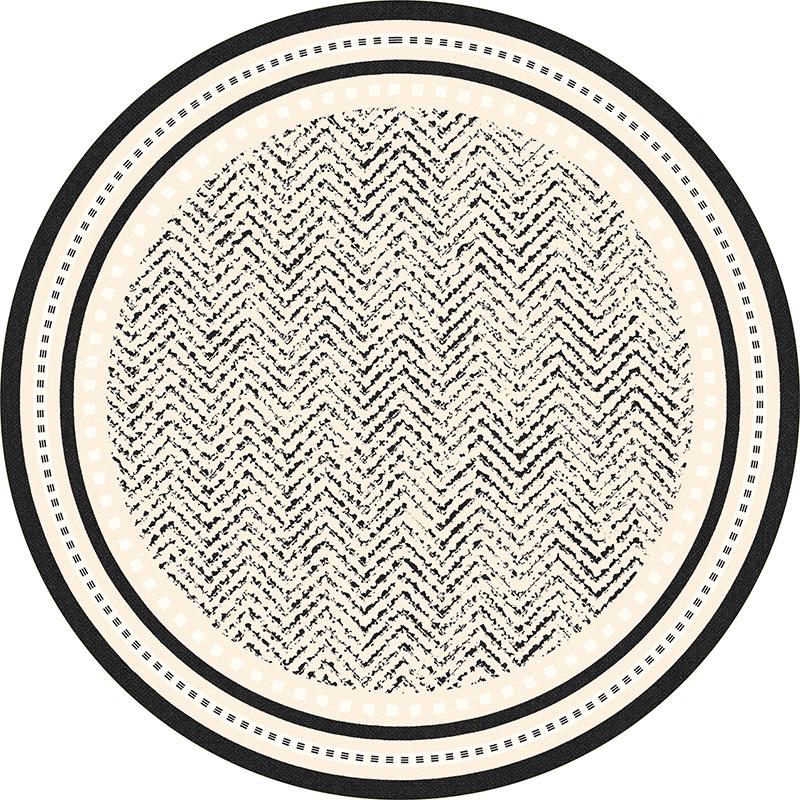 "2025 French Retro Round Living Room Carpet: Light Luxury, High-End, Dirt-Resistant Mat for Sofa, Coffee Table, or Cloakroom"