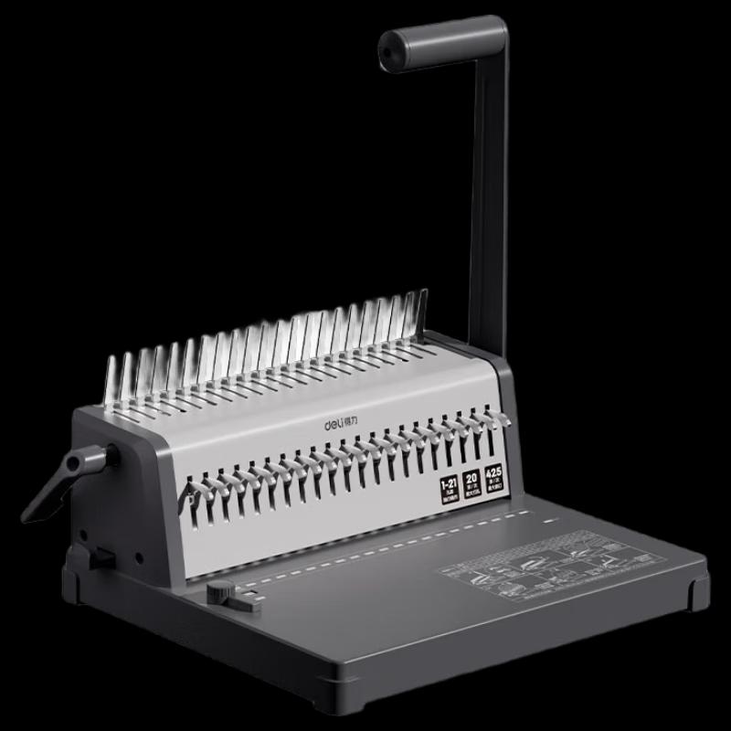 Deli 3873S 21-Hole Comb Binder CN Plug (adapter Included)