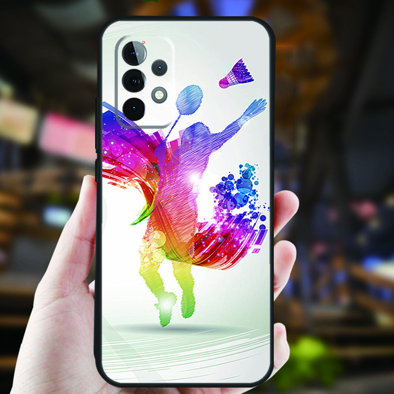 

Badminton Sport Case For Samsung Galaxy A34 A06 A05 A32 A16 A55 A36 A26 A54 A14 A22 A52 A35 A15 A53 A13 A56 Samsung A14