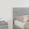 Headboard Grey Sonoma Wood Based Material