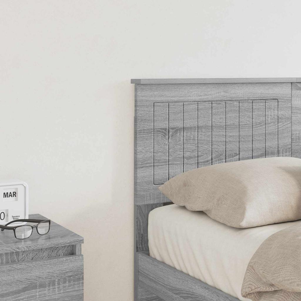 Headboard Grey Sonoma Wood Based Material