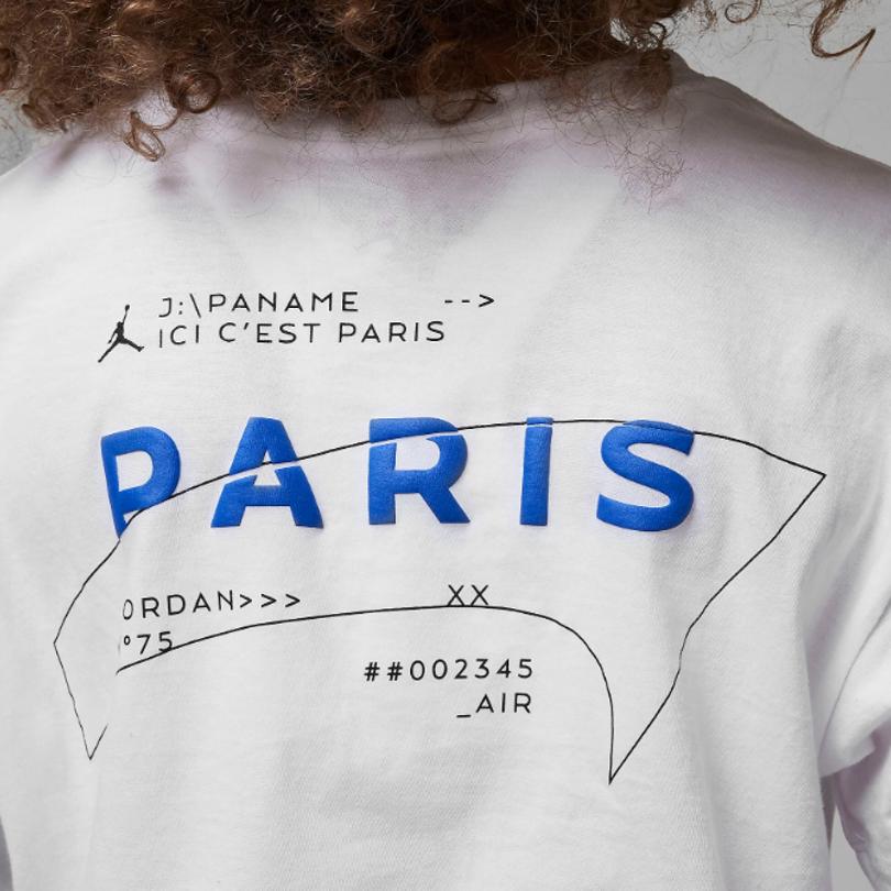 Jordan Letter Print Round Neck Sports Short Sleeve T-Shirt Childrens Kids Tops White FB0169-100