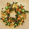 50CM Christmas Wreath & 2.7M Garland Set - Festive Door & Wall Decor