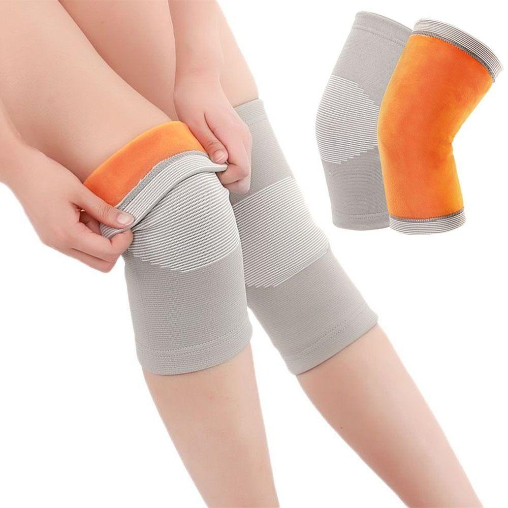 

1 пара зимових теплих наколінників плюс оксамитовий протектор для підтримки колін для жінок, чоловіків, літніх людей, холодні ноги, артрит, наколінники Зберігайте тепло XL