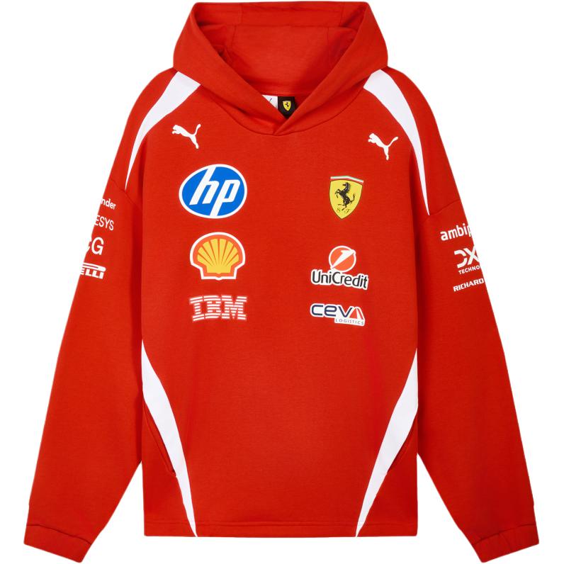 Puma X Ferrari Replica Drivers Authentic Sf Loose Fit Hoodie Men hoodies 713946-01 L