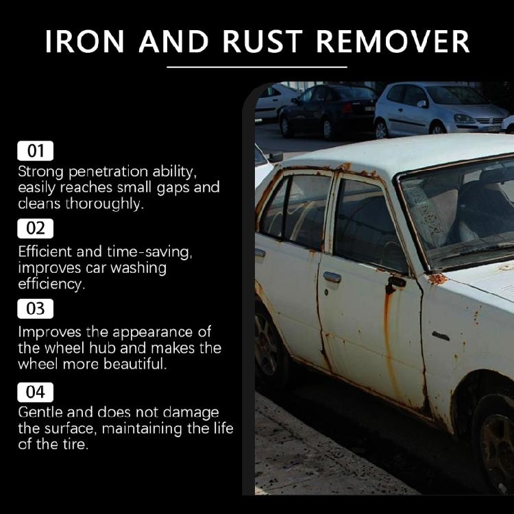 Rust Dissolver Sprayer Automotive Metal Cleaner Bicycles Chains Engine Parts Corrosion Remover With Quick Acting Formula