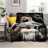 Real Madrid Karim Forever Blanket Lightweight Ideal Bedding Blanket Perfect for Travel, Camping, Living Rooms, Offices, Sofas, Fan Christmas gift