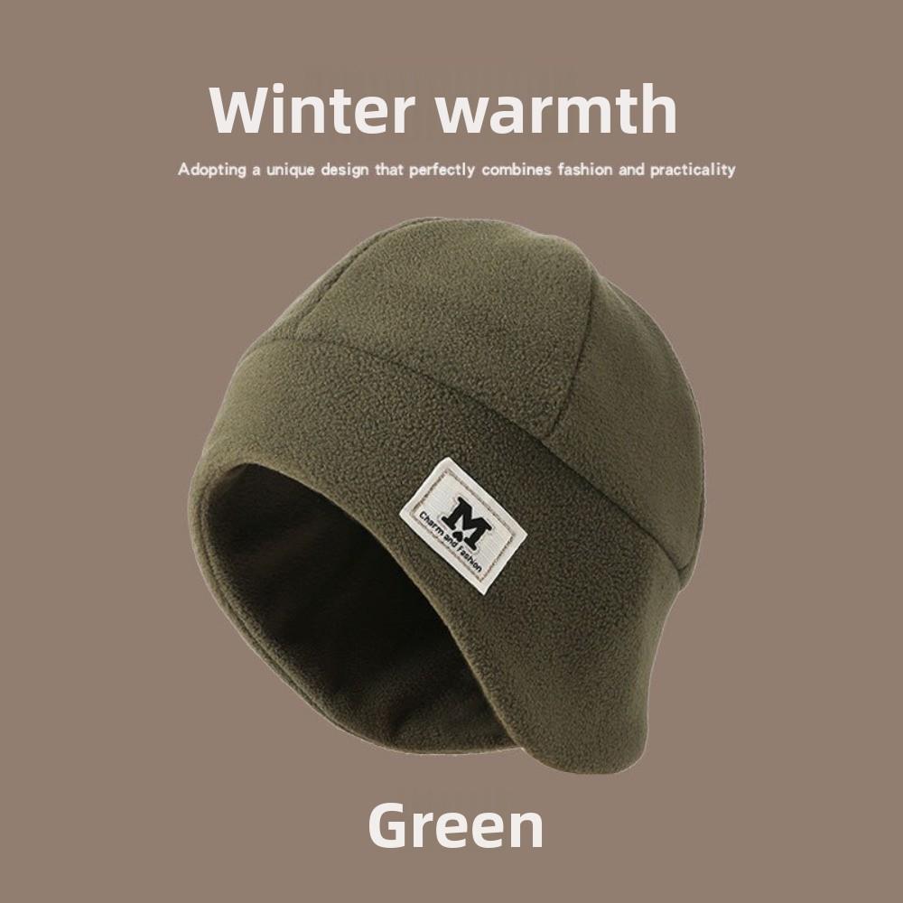 Polar Fleece Running Cycling Cap Warm Running Beanie Winter Beanie Hat  for Men Women