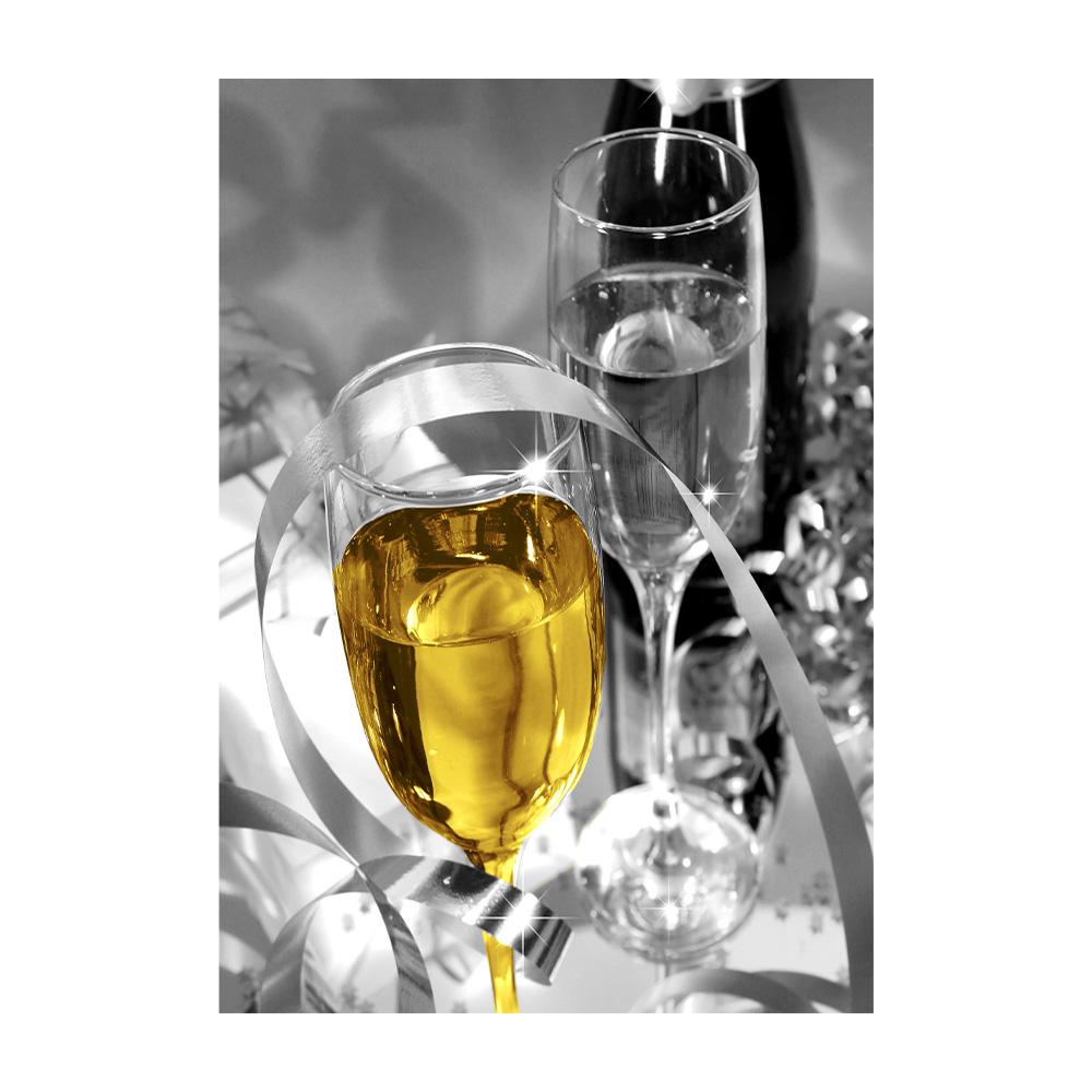 Elegant Modern Light Luxury Wine Glass Canvas Painting Wall Art Perfect for Living Room Kitchen Decor Unframed Poster Print