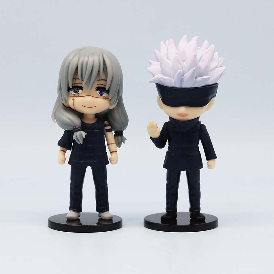 Verkauft Q Posket Jujutsu Kaisen 9cm Figur Satoru Gojo Itadori Yuji Geto Suguru Nobara Megumi Sammlungen Charakter Ornamente