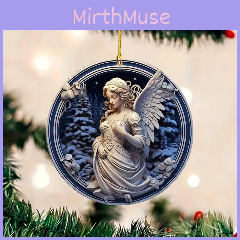 Stunning Acrylic Car Ornament Beautiful European Style Angel Design For Interior Decoration