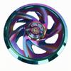 Guarding Motorcycle Fan Cover | Openwork Spiral Cutouts, Lightweight Aluminum Alloy, Cooling