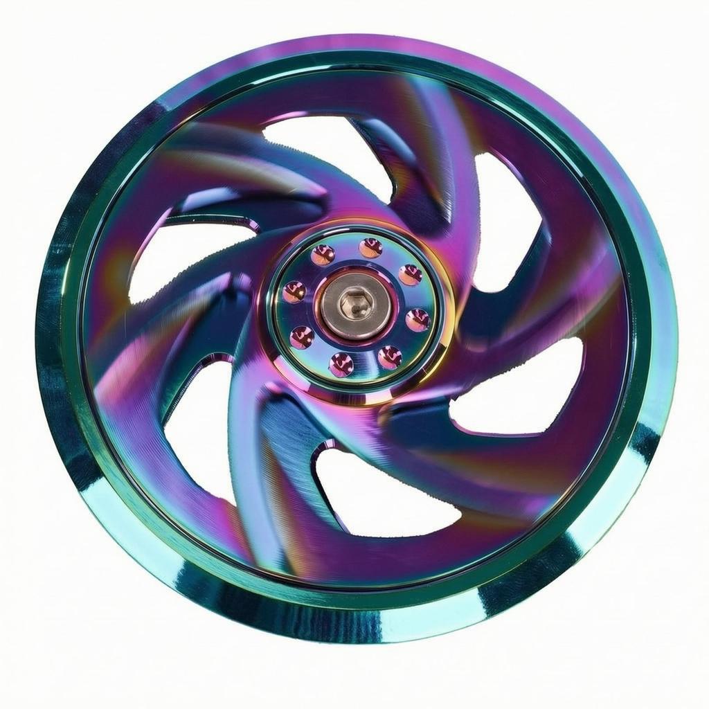 Guarding Motorcycle Fan Cover | Openwork Spiral Cutouts, Lightweight Aluminum Alloy, Cooling