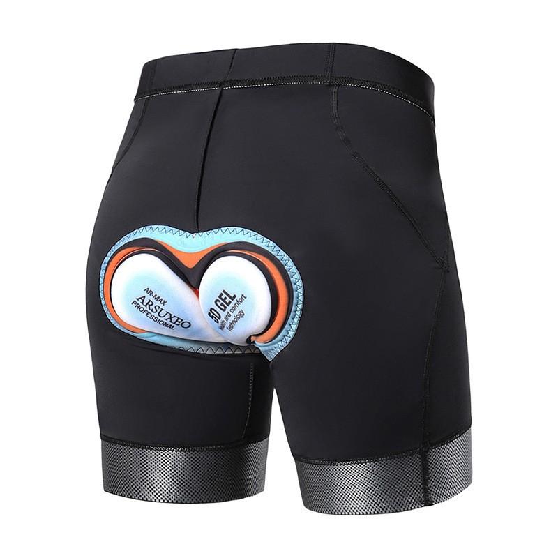 Womens Cycling Shorts With Gel Pad Compression Fit Breathable 3/4 Length Fitness Road Bike Riding