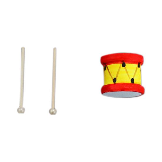 

Кукольный домик Барабан Миниатюрный Декор для кукольного домика Деревянный Масштаб 1:12 Миниатюрный кукольный инструмент барабан для подарка A