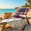 Dallas Customize Text Beach Towel High Absorbency & Quick-Dry Portable for SwimmingBeachCamping Travel Beach AccessoriesGym