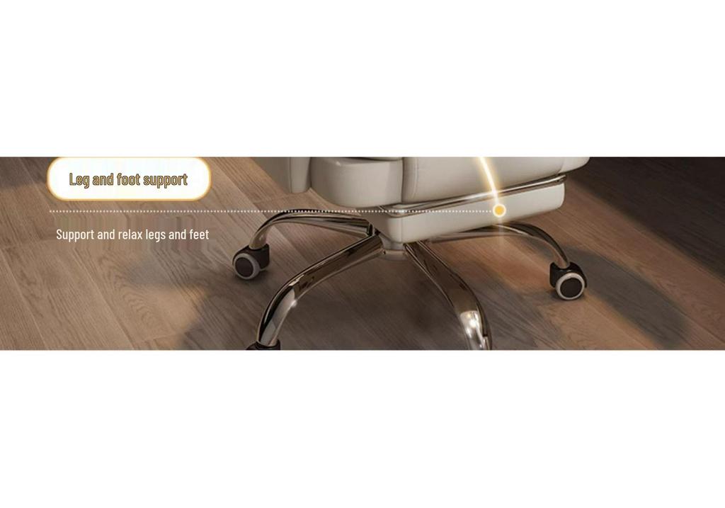Luxurious Ergonomic Office Chair - Comfortable Reclining E-sports & Business Sofa Chair for Long Sitting
