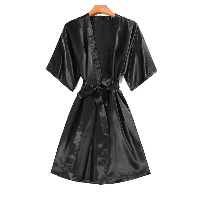 Women Short Sleeve Gown Robe Loungewear Pajamas