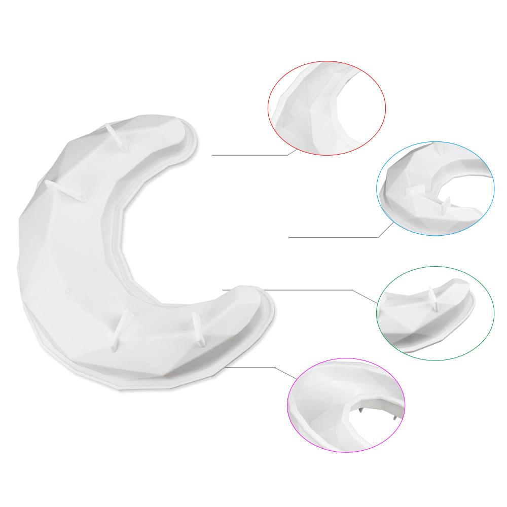 2 style Diamond moon shape Cake Silicone Mold baking pastry Dessert Mousse bread cake mold