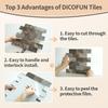 30x30cm Light Brown Slate PVC Self-Adhesive Wall Tile Sticker for Kitchen/Bathroom
