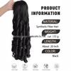 Women's Long Curly Drawstring Ponytail Wig - Big Waves & Roman Curls