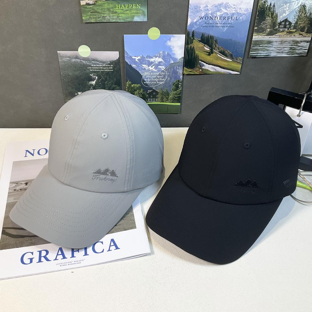 Spring And Summer Mountain Embroidered Baseball Caps For Men And Women Quick-Drying Breathable Mesh Sports Mountaineering Sun Protection Caps