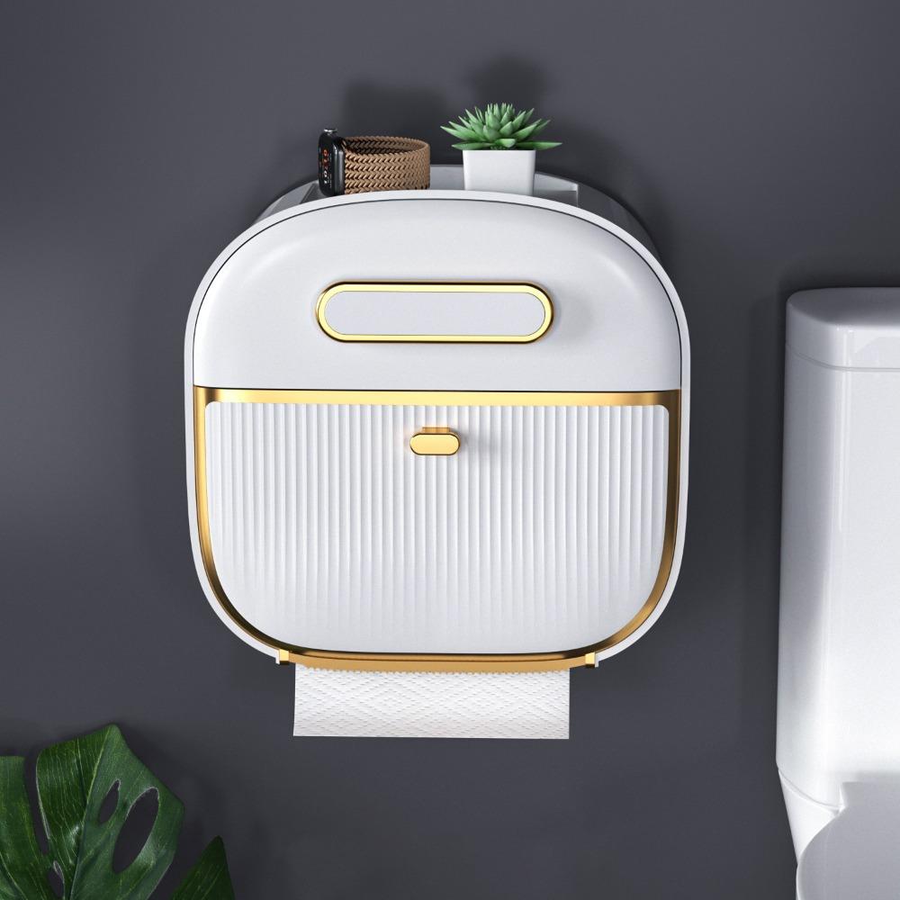 Convenient Installation Paper Towel Holder Waterproof Hanging Tissue Storage Rack  Hotel