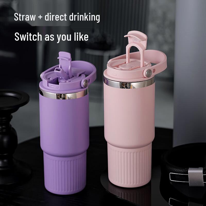 OLOEY 316 SS Portable Insulated Straw Mug