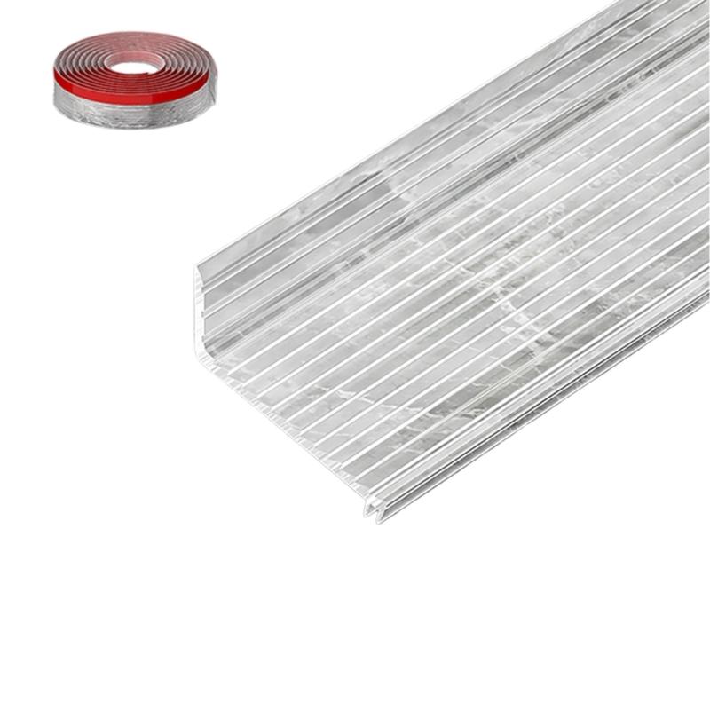 Rainproof Water Backflow Sealing Strips Baffle Replacement Sill Edges Water Guide Plate Home Window Water Blocking Strips