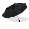 Mbappe Personalized Name Umbrella Compact Travel Automatic Umbrella with 8-Rib Foldable Design for Outdoor Daily Use Elegant Birthday/Christmas Gift