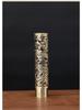 Alloy Cylindrical Incense Burner with Phoenix and Dragon Design for Indoor Sandalwood Offering to Buddha.