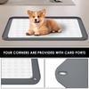 Pet Pee Pad Holder Silicone Dog Pad Holder With Raised Edge S/L Leak Proof Puppy Potty Training Pad Holder for Floor Protection