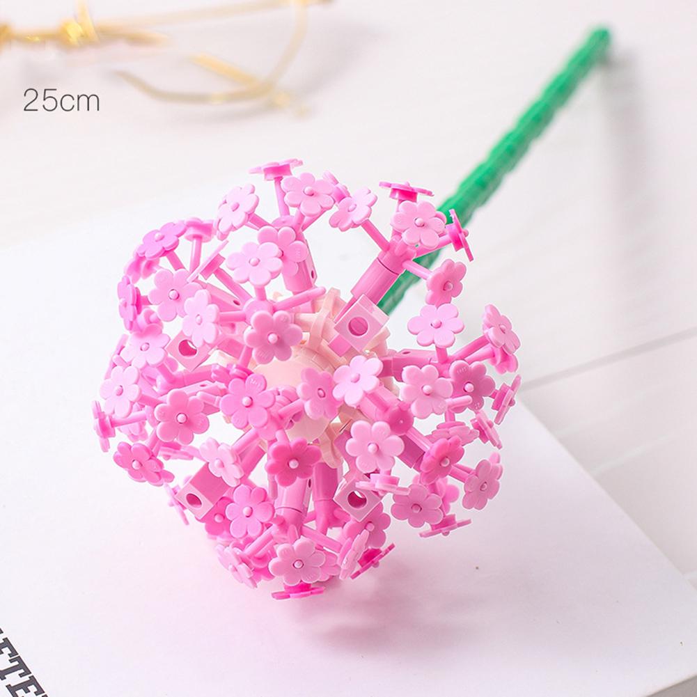 Plastic Small Particle Building Blocks Flower Three-dimensional Puzzle Children Gifts Educational Toys