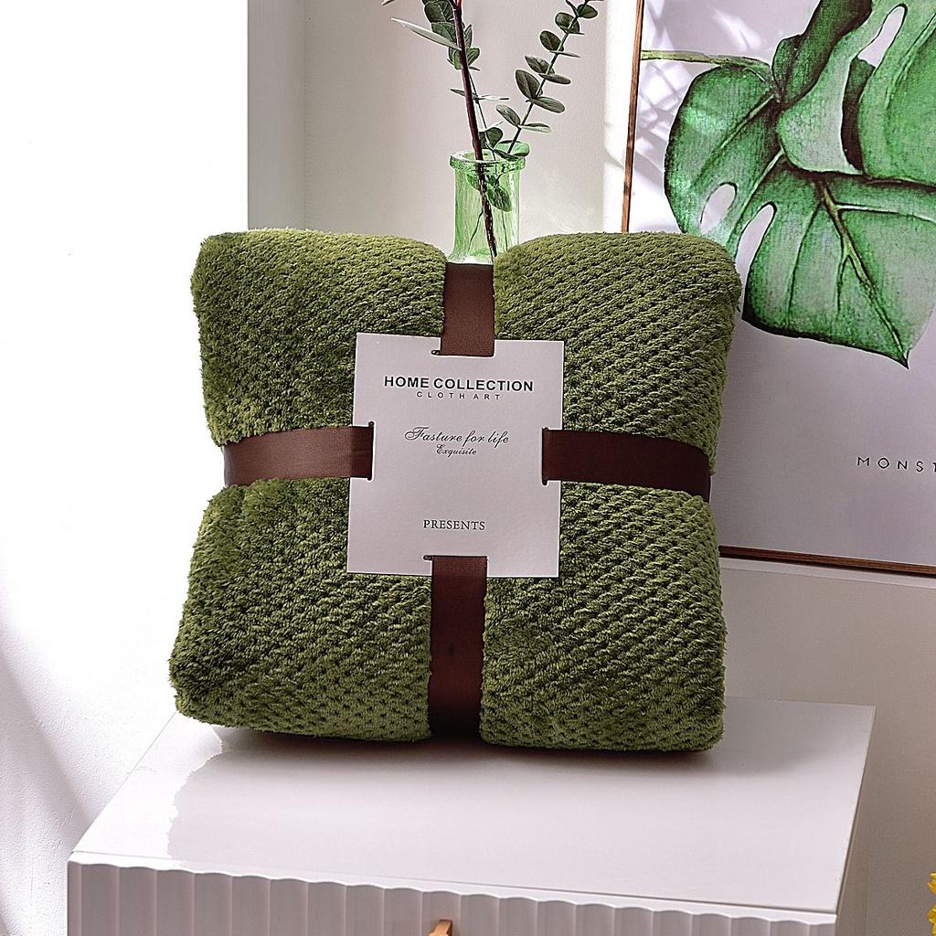 

Размер 4 Попкорн Вафельное Одеяло Флис Дорожный Плед Диван Кровать Теплое Одеяло Уютное Army Green,45x65cm/17.71x25.59in