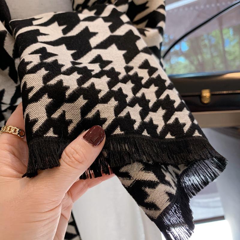 Autumn shawl women's versatile fashion classic thickened burr scarf imitation cashmere scarf women's winter