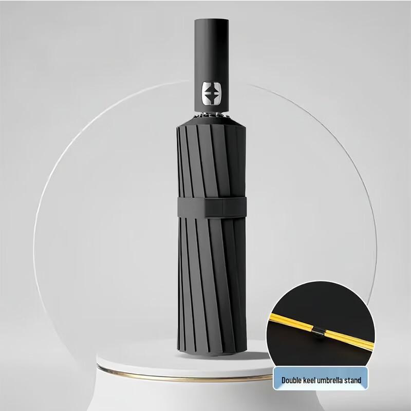 Automatic 24-Rib Windproof Folding Umbrella