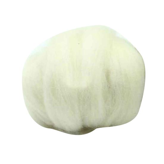 

100 г Пушистая волокнистая ровница Топ Прядение на прялке Фелтинг Флис Швейная Шерстяная пряжа 100g белый