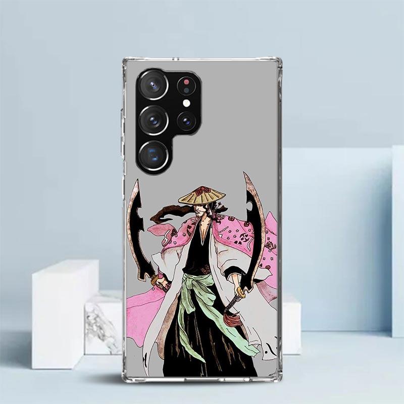 Bleach Kyoraku Shunsui Phone Case For Samsung Galaxy S24 S25 Edge S26 Ultra S22 S23 Plus S21 + S20 FE Soft TPU Back Cover Galaxy