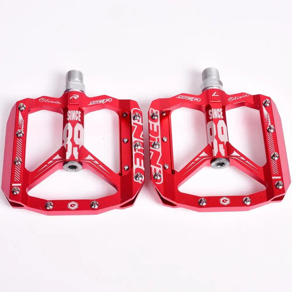 ENLEE KRSEC MTB Pedals, CNC Aluminum, High Strength, Wide Platform, Front Lock, Chromoly Axle Bicycle accessories
