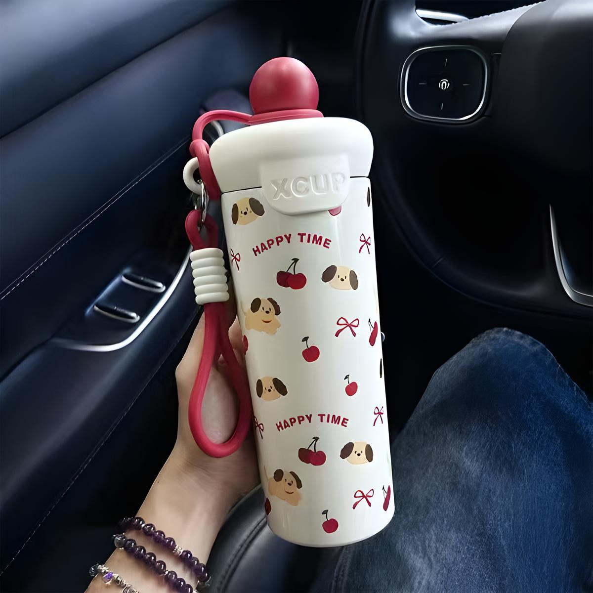 

20 oz Cute Straw Cup - Adorable Animal Prints, Sweet Candy Colors, Leak - Proof & Portable, Ideal for Daily, Outdoor 501-600ml