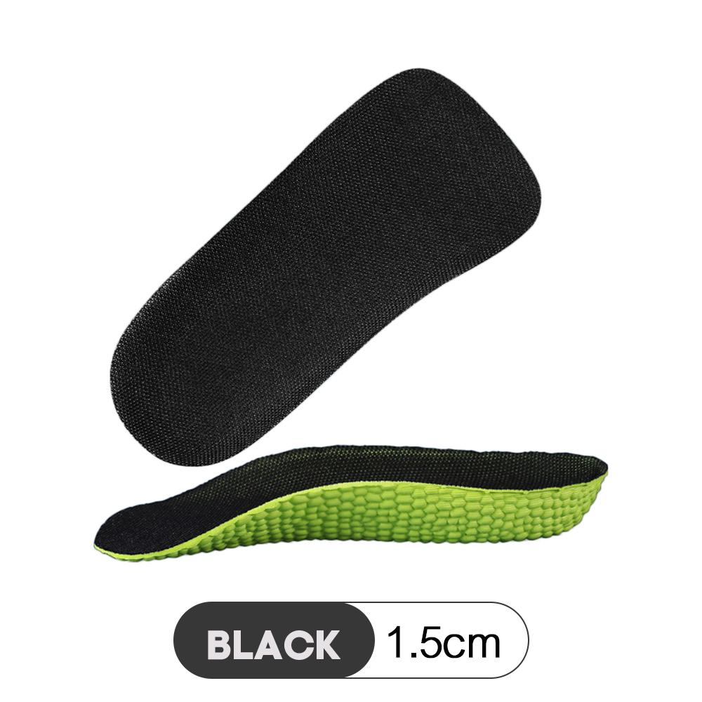 1.5-3.5CM Invisible Height Increasing Insole Orthopedic Arch Support Insole Soft Elastic Light Weight for Men Women Shoes Pads